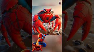 All superheroes but Crab 🦀 DC & Marvel all characters #dcsuperheroes #shorts #avengers