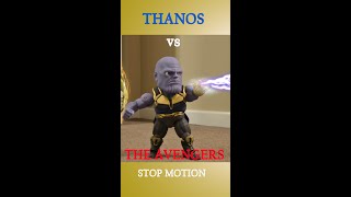 THANOS vs THE AVENGERS Stop Motion #Shorts