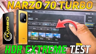 REALME NARZO 70 TURBO PUBG HDR EXTREME TEST | DM 7300 ENERGY PROCESSOR 🥵🔥