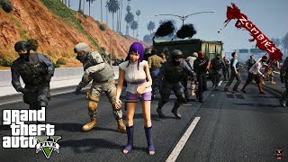 GTA 5 - Hinata Hyuga Becomes A Zombie | GTA 5 MODS