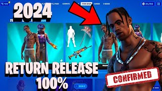 Fortnite Item Shop Travis Scott Skin Return Date Confirmed!