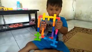 Anak Kreatif | Bermain Lego Block Pipa|Menyusun Robot, Kursi, Tembakan | Mainan Anak