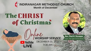 5th December 2021 | 9.30 AM | Sunday Service Live