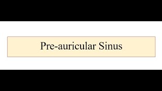 Preauricular Sinus