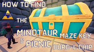 How To Find The Minotaur Maze Key & Picnic Burg-L Chip | Easy Grounded Guides