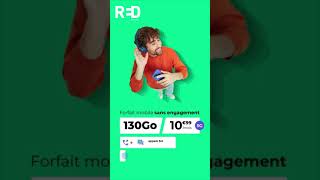 RED by SFR - Forfait Mobile sans engagement 130Go à 10,99euros par mois