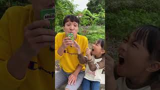 Why did dad drink all my milk?😲🤣🤣| GD Kem #shorts