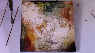 Abstract Art-Texture & Layers-Cold Wax Oil Tutorial Lisa Boardwine