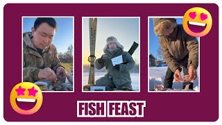 Freshly Caught Fish Cooked Over Open Fire: A Traditional Delight