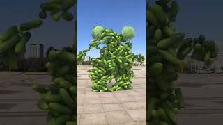 Vegetable pairing effect🍓🍑🍇3D Special Effects  3D Animation #shorts #vfxhd