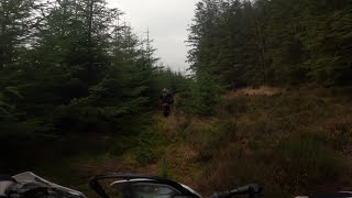 Riding through the woods On the crf Enduro practice