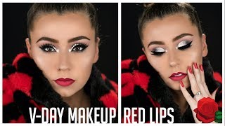 VALENTINE’S DAY MAKEUP TUTORIAL - RED LIPS