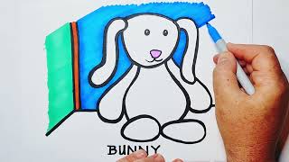 How to Draw a Cute Bunny for Children. Video is for Children to Draw along to in a Timelapse Format.