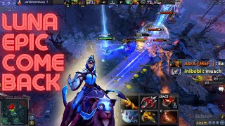 DOTA2 Fun Lobby with friends. Luna comeback.