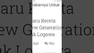 akhirnya KA Logawa dapat Rangkaian New Generation 2024 😊😊😊😊😊