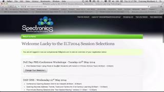 ILT2014 App - Session Selections