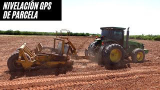 NIVELANDO PARCELA EN GRANDE CON  ESCREPAS GPS