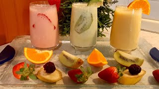 Succhi du frutta fatti in casa🍓🥝🍊 تشكيلة عصائر خطيرة بمكون لن يخطر على البال إقتصادية سهلة  التحضير