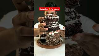 Chocolate cake😋🤤 #blackforest #blackforestcake #chocolatecake #chocolate #cake #recipe #shorts