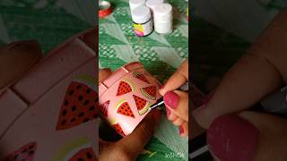 🍉 Painting On A Container || Drawing Ideas #shorts #yoitubeshorts #drawing #art #youtube