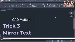 Trick3 -  Mirror text - AutoCAD     ترك 3 -  عمل مراة كاملة لنص - اوتوكاد