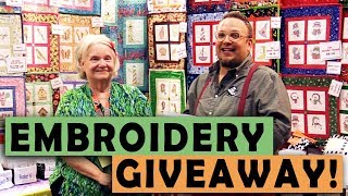 Embroidery Pattern Giveaway with DadSews and Charming Station