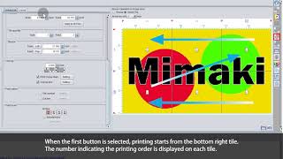 RasterLink6 Tilingfunction The procedure to change the print order for the split image