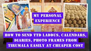 How to Send TTD Laddus, Calendars, Diary & Other Products from Tirumala Easily - Cheap & Best Method