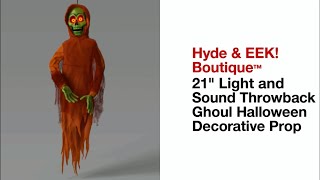 21" Light and Sound Throwback Ghoul Halloween Decorative Prop - Hyde & EEK! Boutique™