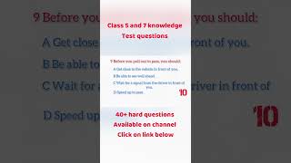 Class 5 and 7 knowledge test questions https://youtu.be/SqH56lu4p5U #icbc #class5 #class7 #knowledge