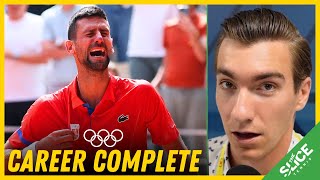 REACTION: Djokovic WINS OLYMPIC GOLD over Alcaraz | Paris 2024