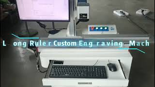 Customized Ruler Moving Axis Laser Engraving Marking Machine #lasermarkingmachine #rulerengraving