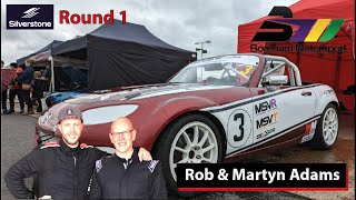 Round 1 - Silverstone - Rob and Martyn Adams Onboard highlights - MSVT Track day Trophy