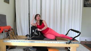 Prenatal exercises using the Pregnancy Wedge on the Reformer and the Cadillac/Trapeze Table