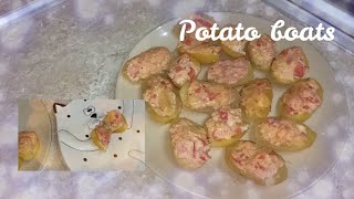 Картофельные лодочки. Вкусно и просто! Potato boats. Delicious and simple!