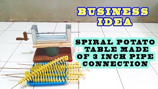 SPIRAL POTATO TABLE MADE OF 3 INCH PIPE CONNECTION 2