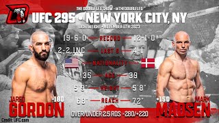 Jared Gordon vs. Mark Madsen UFC 295 Fight Breakdown