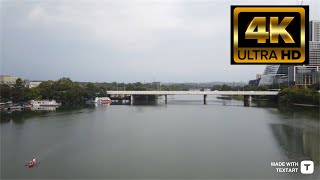 Austin Texas - Congress Avenue Bridge & Auditorium Shores - 4K walk