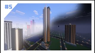 Minecraft - How to build a skyscraper+mall (Tutorial #5)