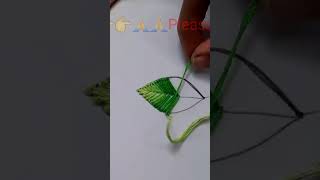 Basic Embroidery Tutorial, Leaf stitch Tutorial Embroidery for beginners