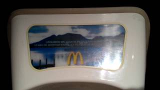 Waterless urinals in restaurant McDonald's in Villagarcia de Arosa, Pontevedra, Spain