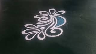 Daily Rangoli Design | Very Easy Small Rangoli | Kolam Design Easy | Small Muggulu #rangolidesign