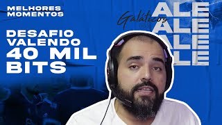 ESTÁ VALENDO 40 MIL BITS NO DESAFIO DOS GALÁTICOS ALE