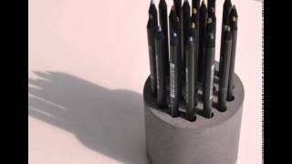 DIY Concrete Pencil Holder