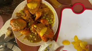 TRADITIONAL MOROCCAN CHICKEN RECIPE EASY TO MAKE/ الدجاج المحمر تجيك سهل تحضير