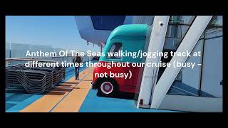 Anthem of the Seas Walking track busy and not busy #anthemoftheseas #royalcaribbean #cruiseship