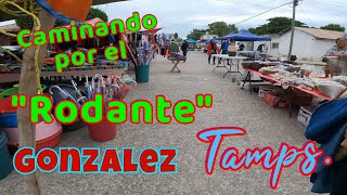 Caminamos por el mercadito "Rodante" en Gonzalez Tamaulipas, Mexico