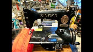 Alex Askaroff presents a  Singer 24-56 hat sewing machine.