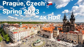 Prague, Czech 🇨🇿 Spring 2023 4K HDR / Прага, Чехия 🇨🇿 Апрель 2023