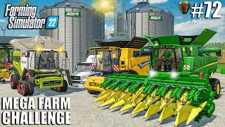 STARTED THE BIGGEST HARVEST OF THE YEAR | MEGA FARM Ep.72 | Farming Simulator 22